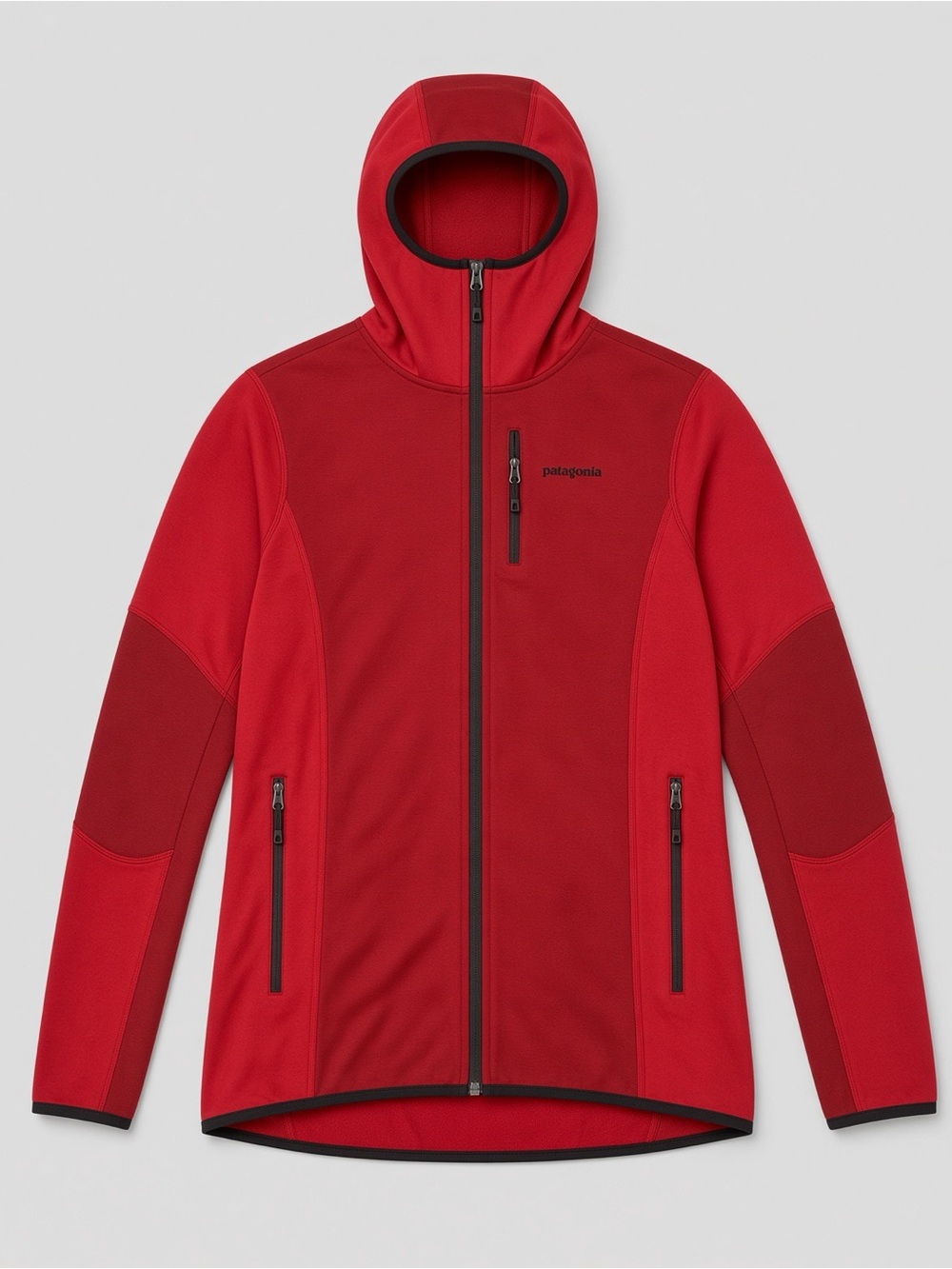 Patagonia Women’s L Polartec Power Dry Full-Zip Hoody Red